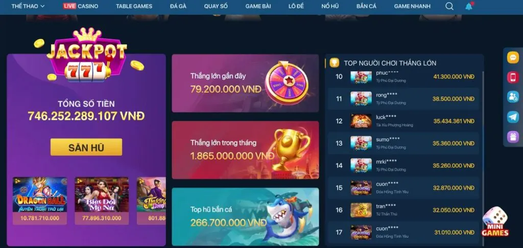 Hoàn trả bắn cá Sonbet